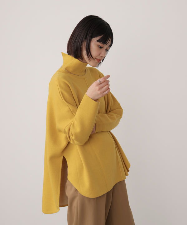 【リバーシブル】Ｗフェイスポンチョ風ニット