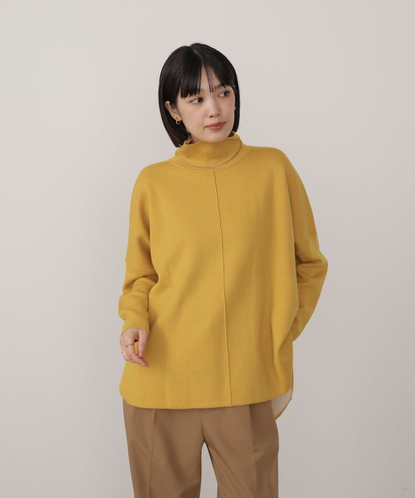 【リバーシブル】Ｗフェイスポンチョ風ニット