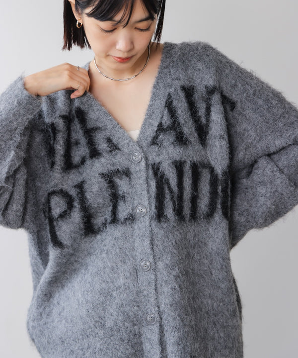 ケガキロゴニットカーディガン