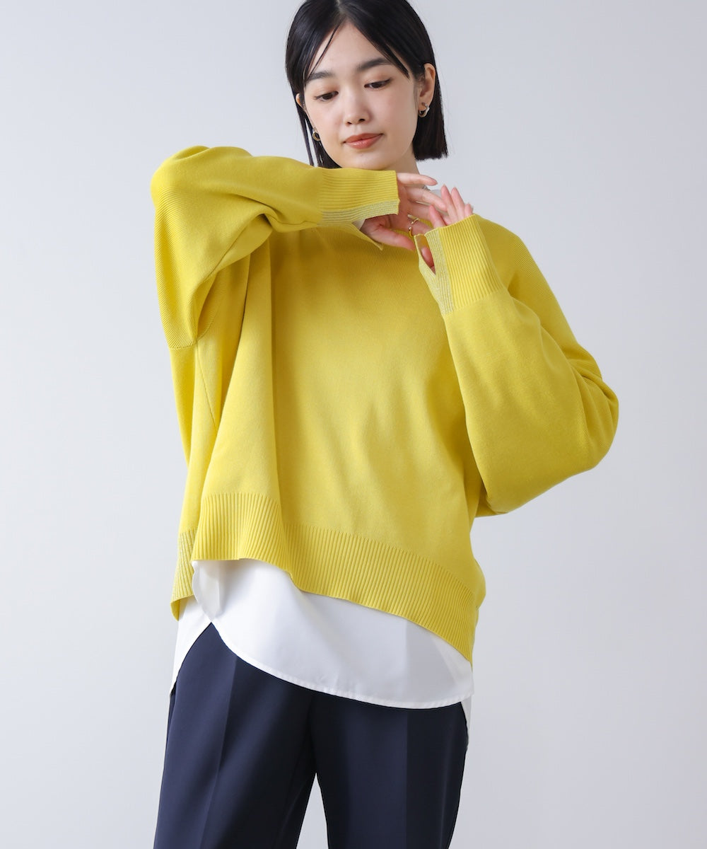 ゆるニットセットレイヤードプルオーバー