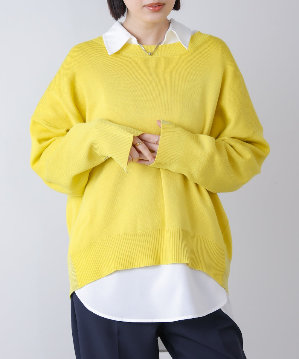 ゆるニットセットレイヤードプルオーバー