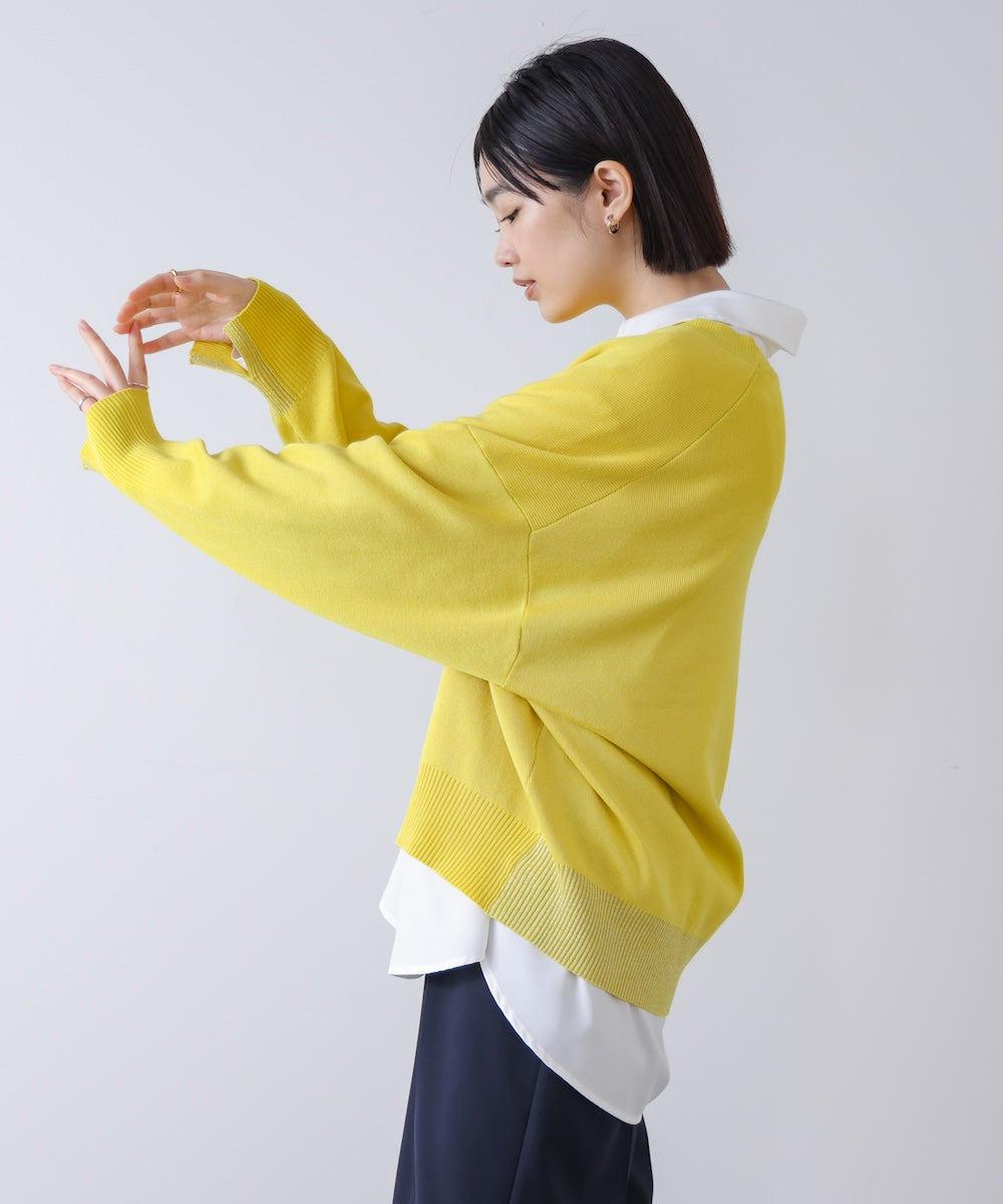 ゆるニットセットレイヤードプルオーバー