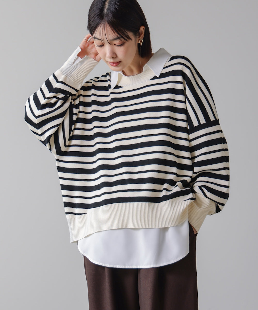 テカシルー ゆるニットセットレイヤードプルオーバー［10/31発送予定］