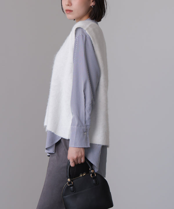 ケガキニットベストレイヤード