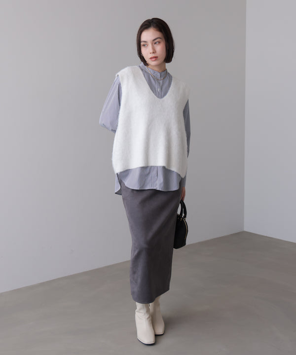 ケガキニットベストレイヤード