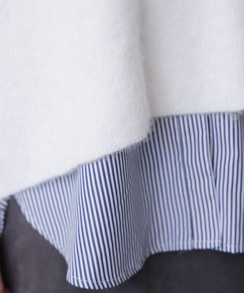 ケガキニットベストレイヤード