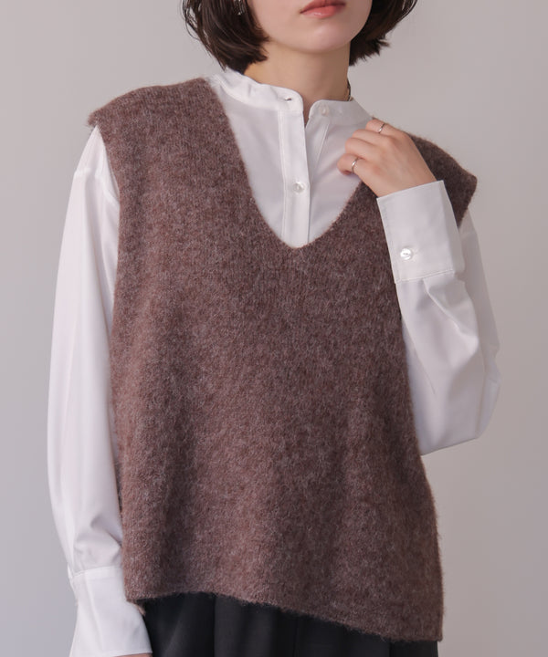 ケガキニットベストレイヤード