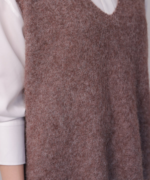 ケガキニットベストレイヤード