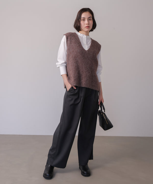 ケガキニットベストレイヤード