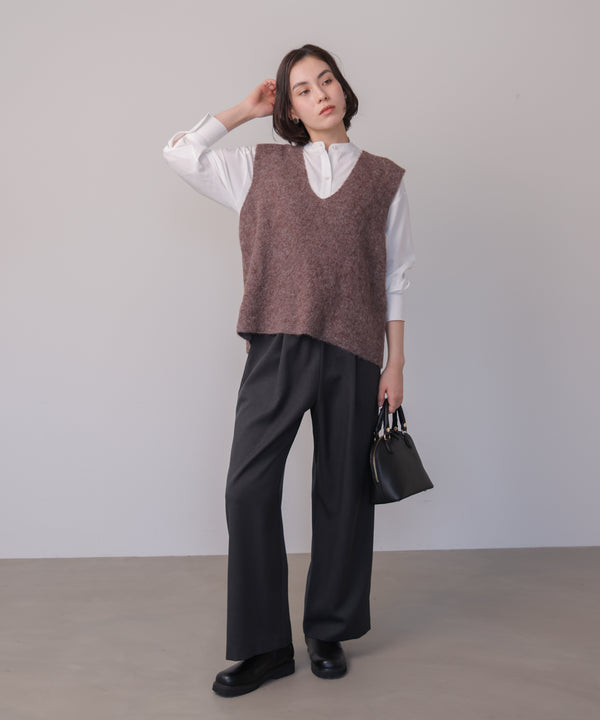 ケガキニットベストレイヤード