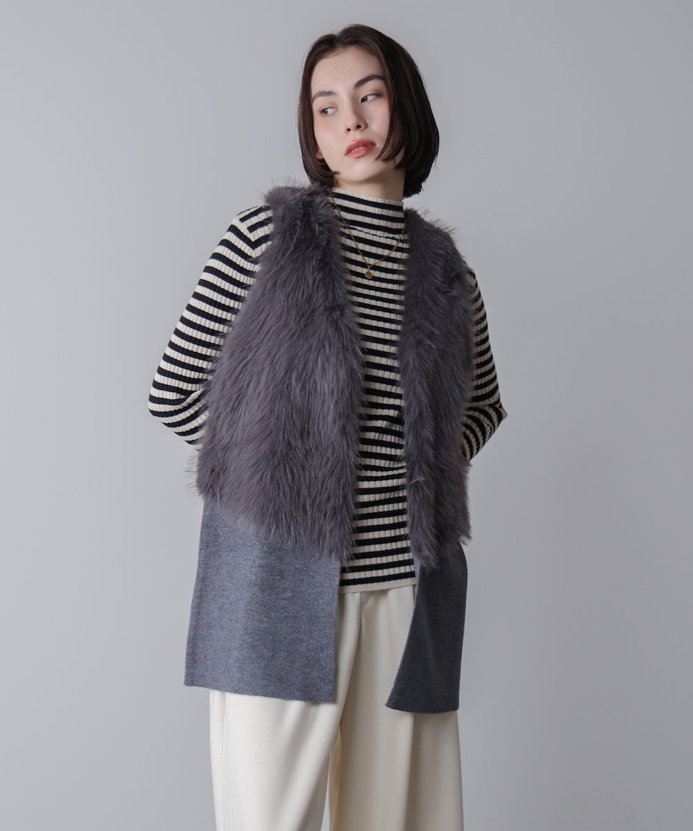 ファーコンビミドルベスト