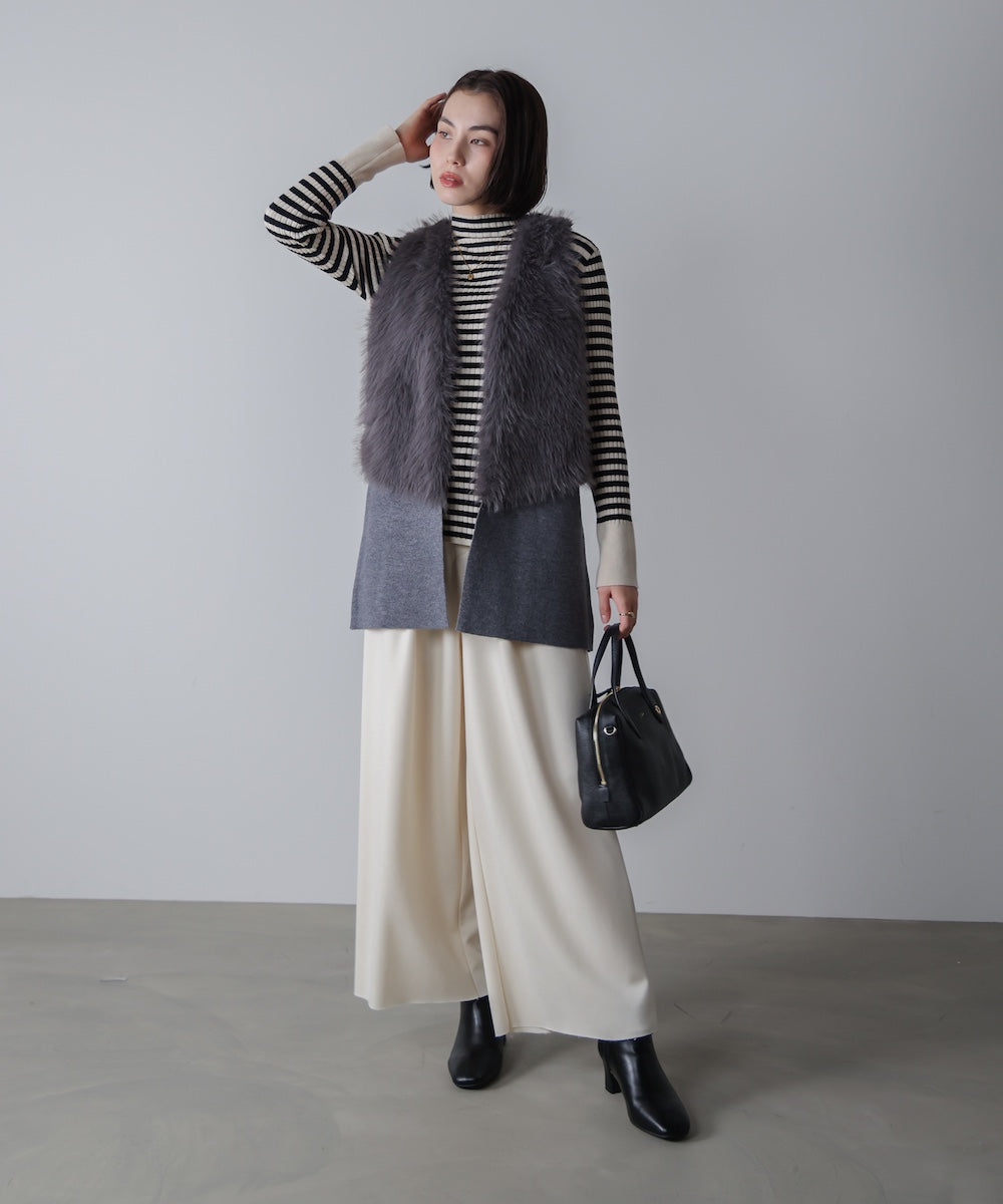 ファーコンビミドルベスト