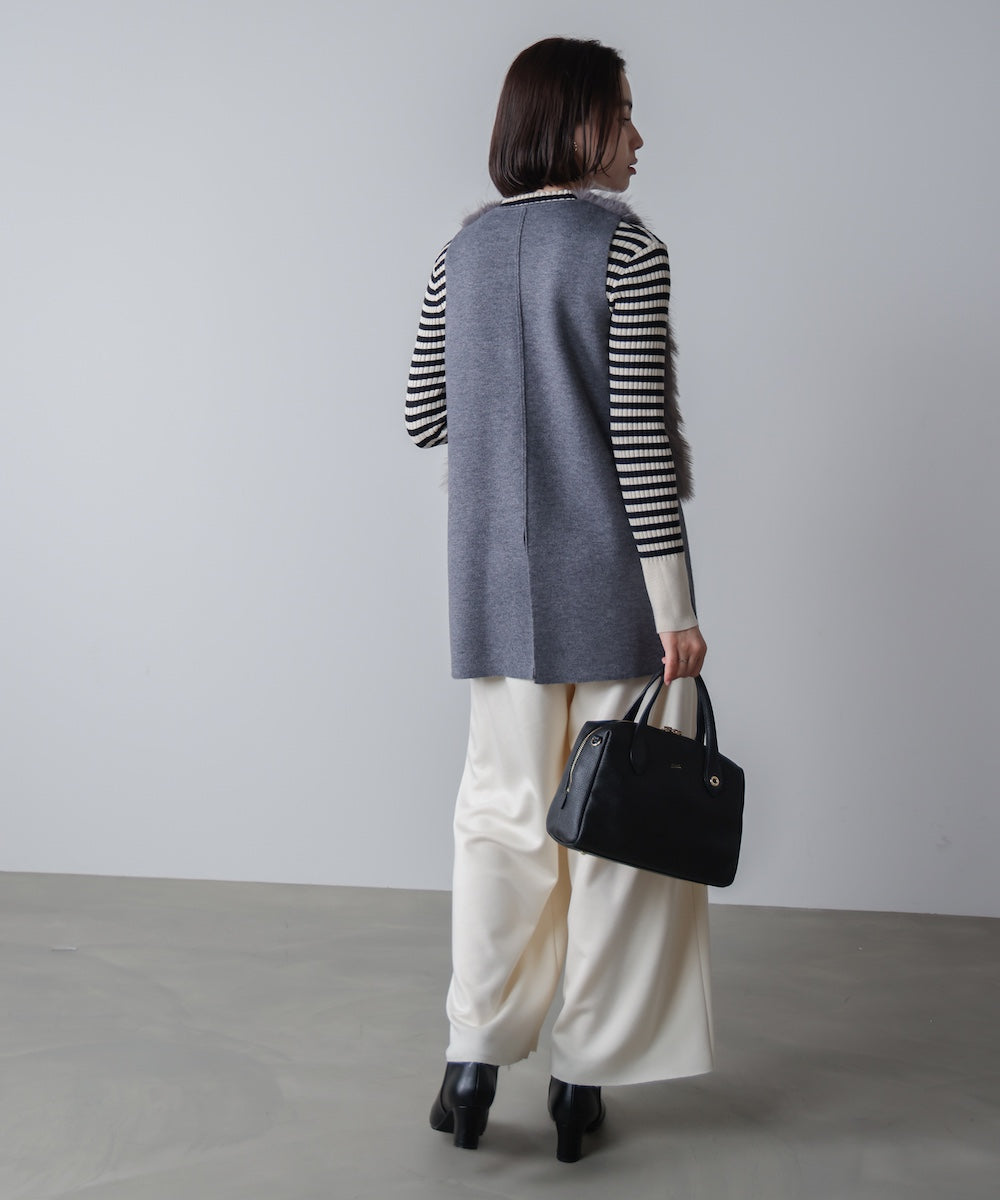 【極美品】rosymonster コンコンベスト konkonvest グレー 極美品】rosymonster コンコンベスト konkonvest グレー