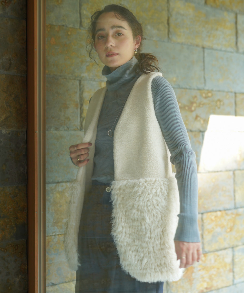 アトリエgg フィールドボアベスト　ベージュ アトリエgg❤️フィールドボアベストベージュ1ハーフ