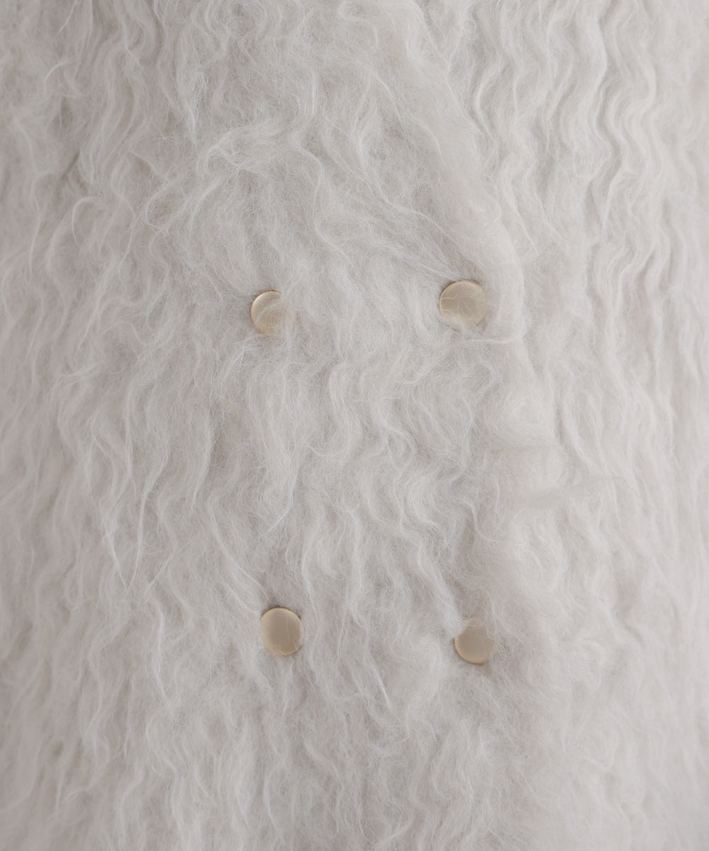 ウェーブシャギーニットジャケット