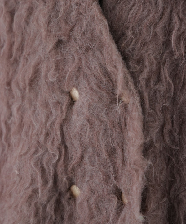 ウェーブシャギーニットジャケット