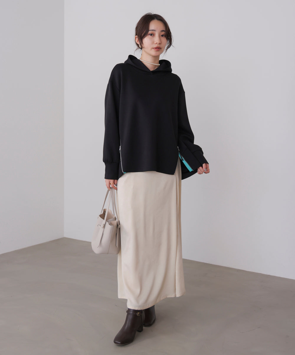 シルキーダンボールコクーンパーカー