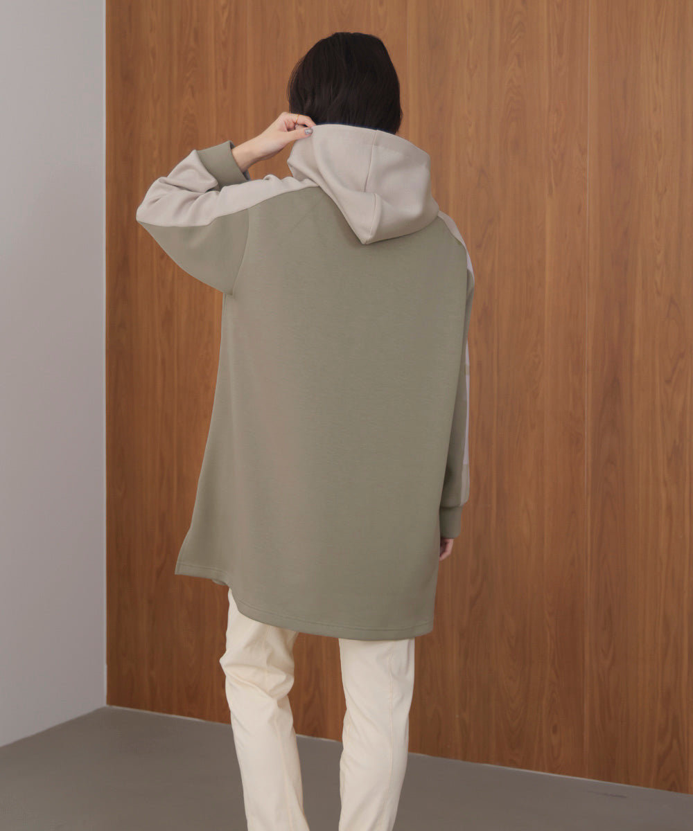 シルキーダンボールバイカラーチュニック