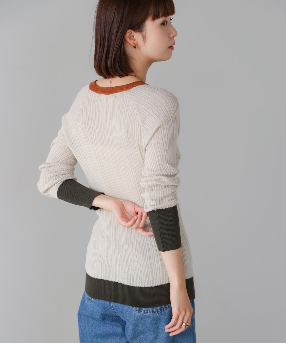 ランダムリブニットクループルオーバー