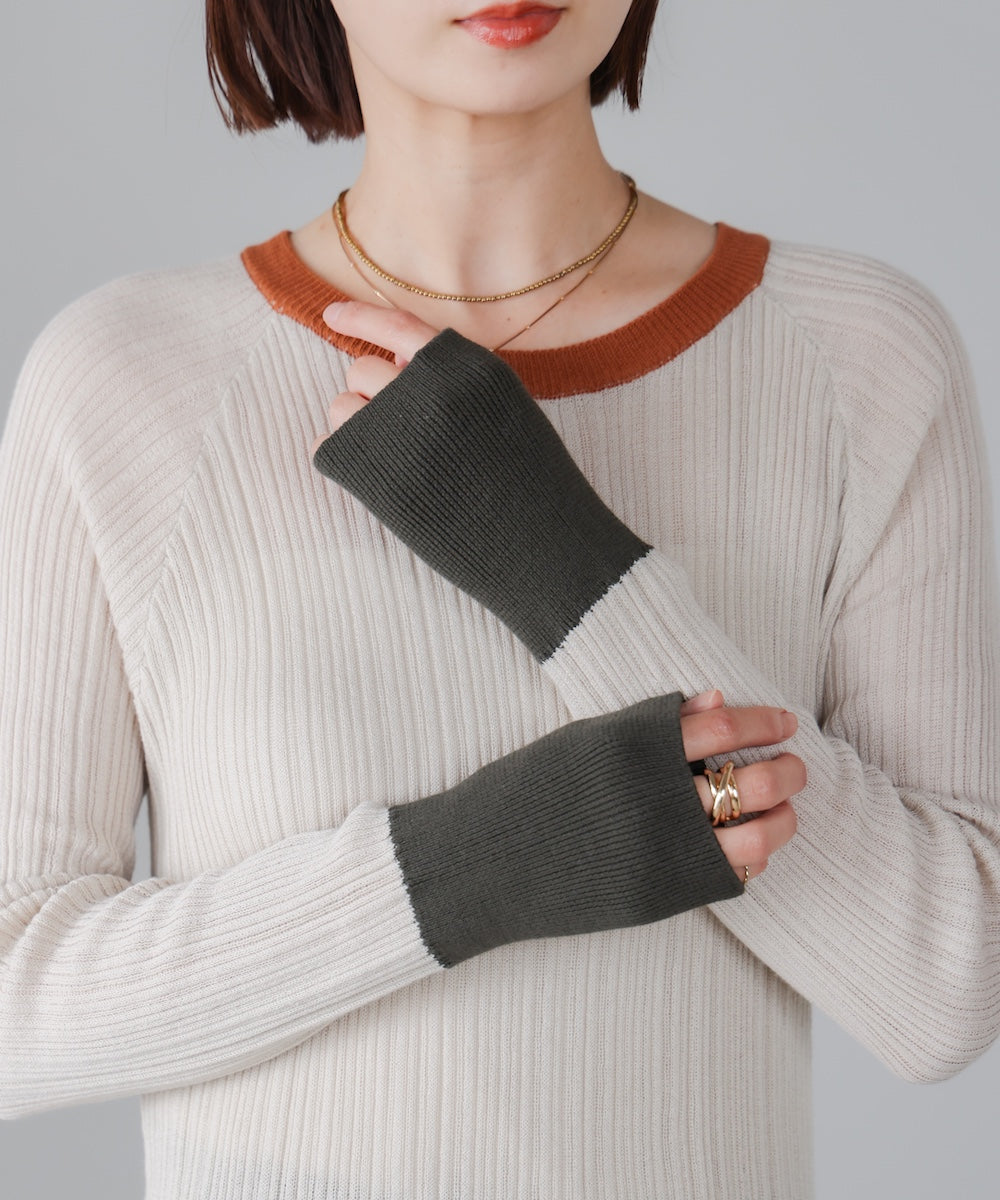 ランダムリブニットクループルオーバー