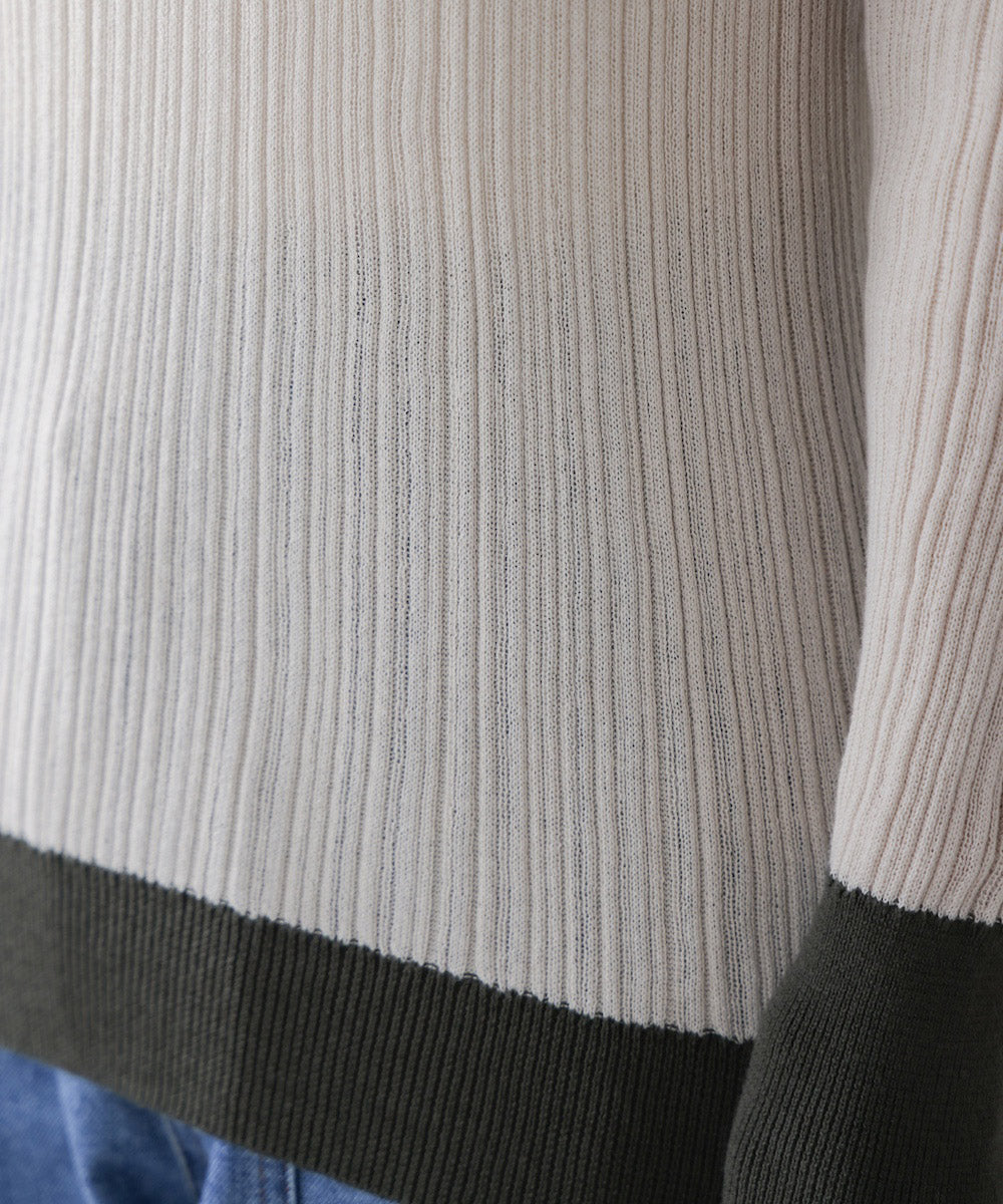 ランダムリブニットクループルオーバー