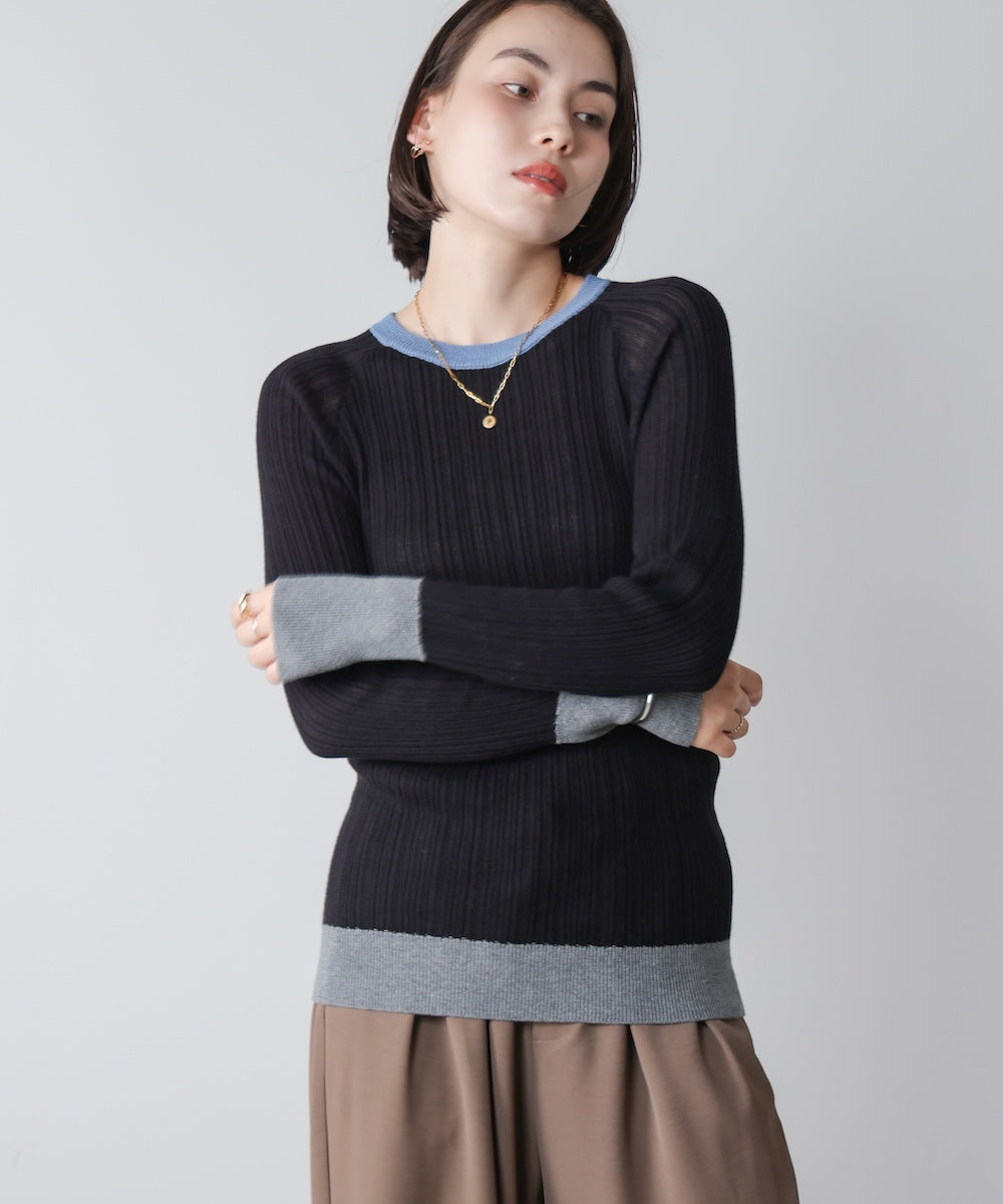 ランダムリブニットクループルオーバー