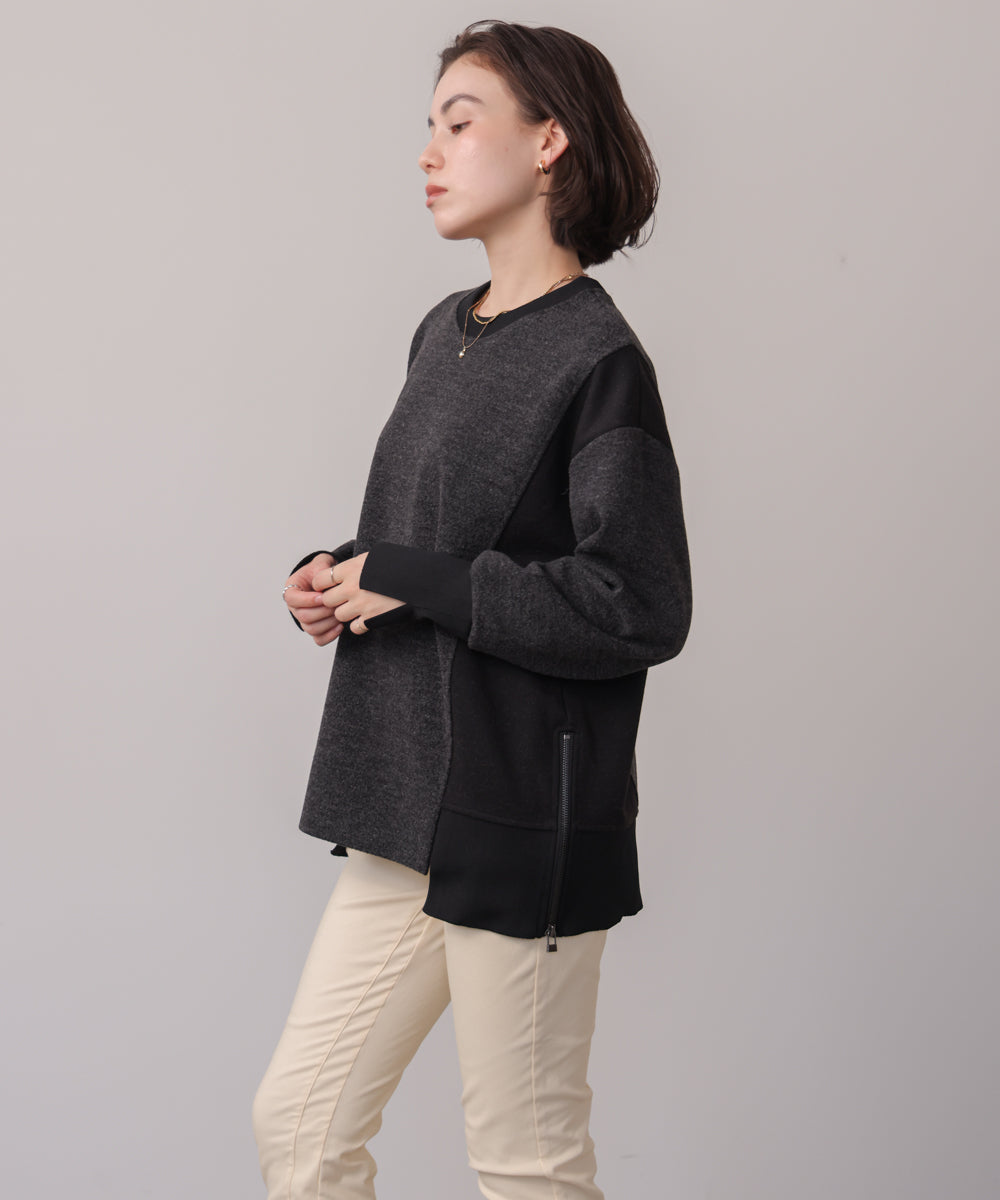 ウールライクメルトンプルオーバー［11/28発送予定］