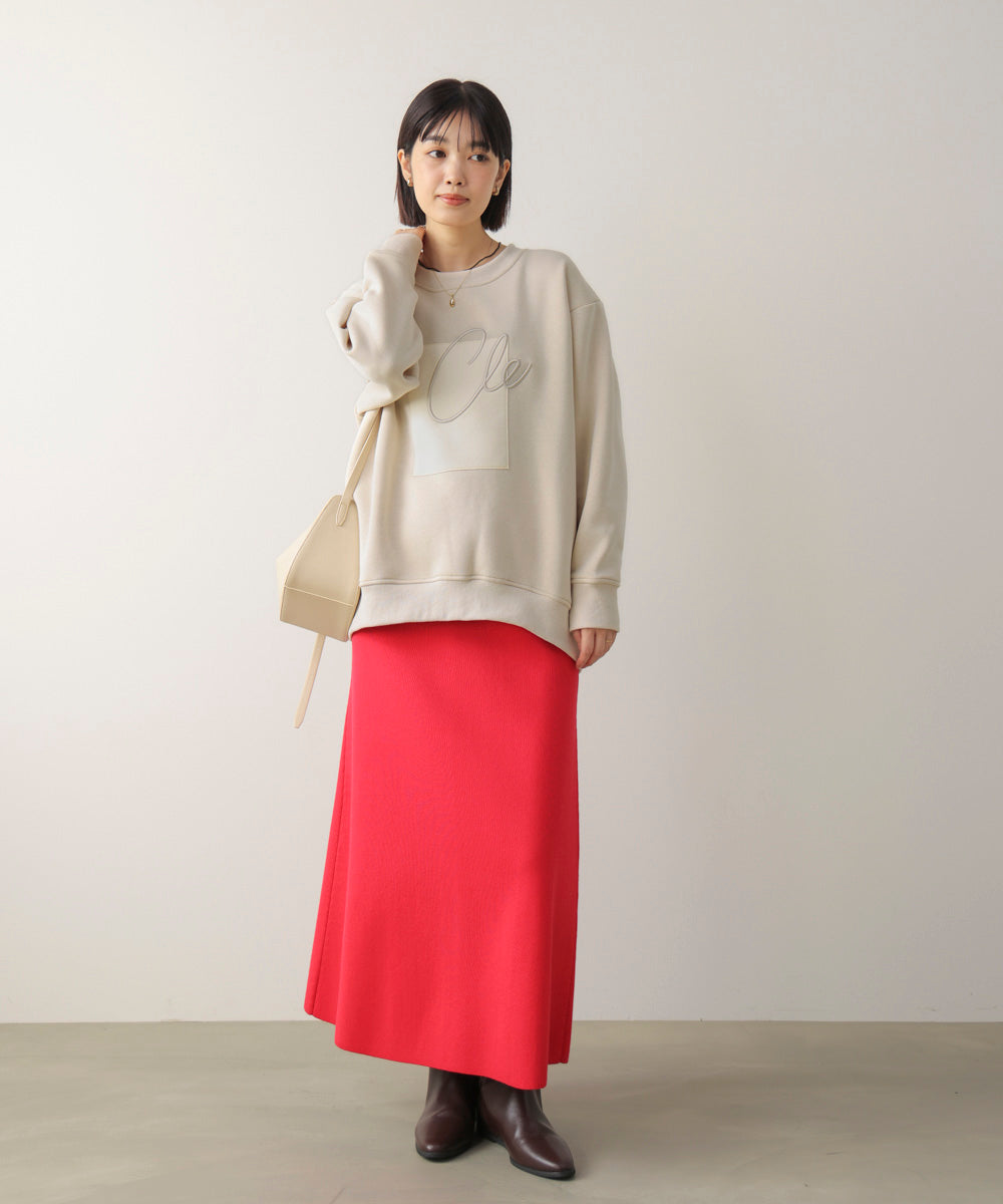 裏起毛アイロンロゴプルオーバー