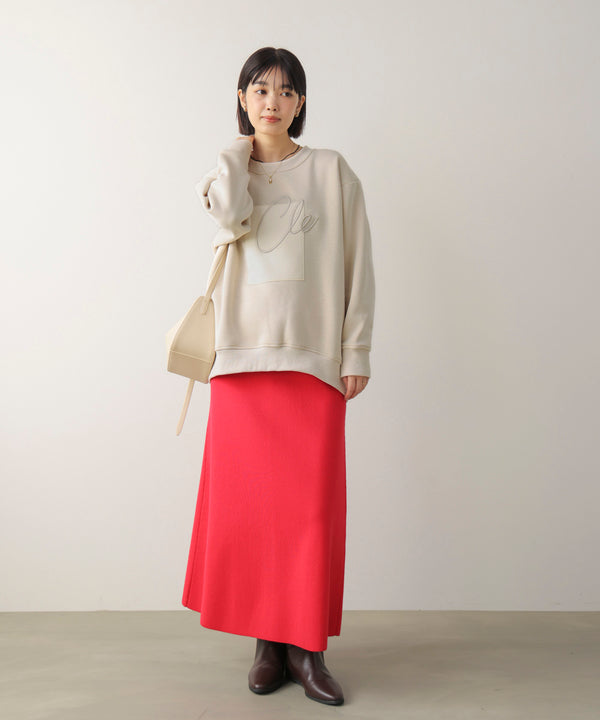 裏起毛アイロンロゴプルオーバー