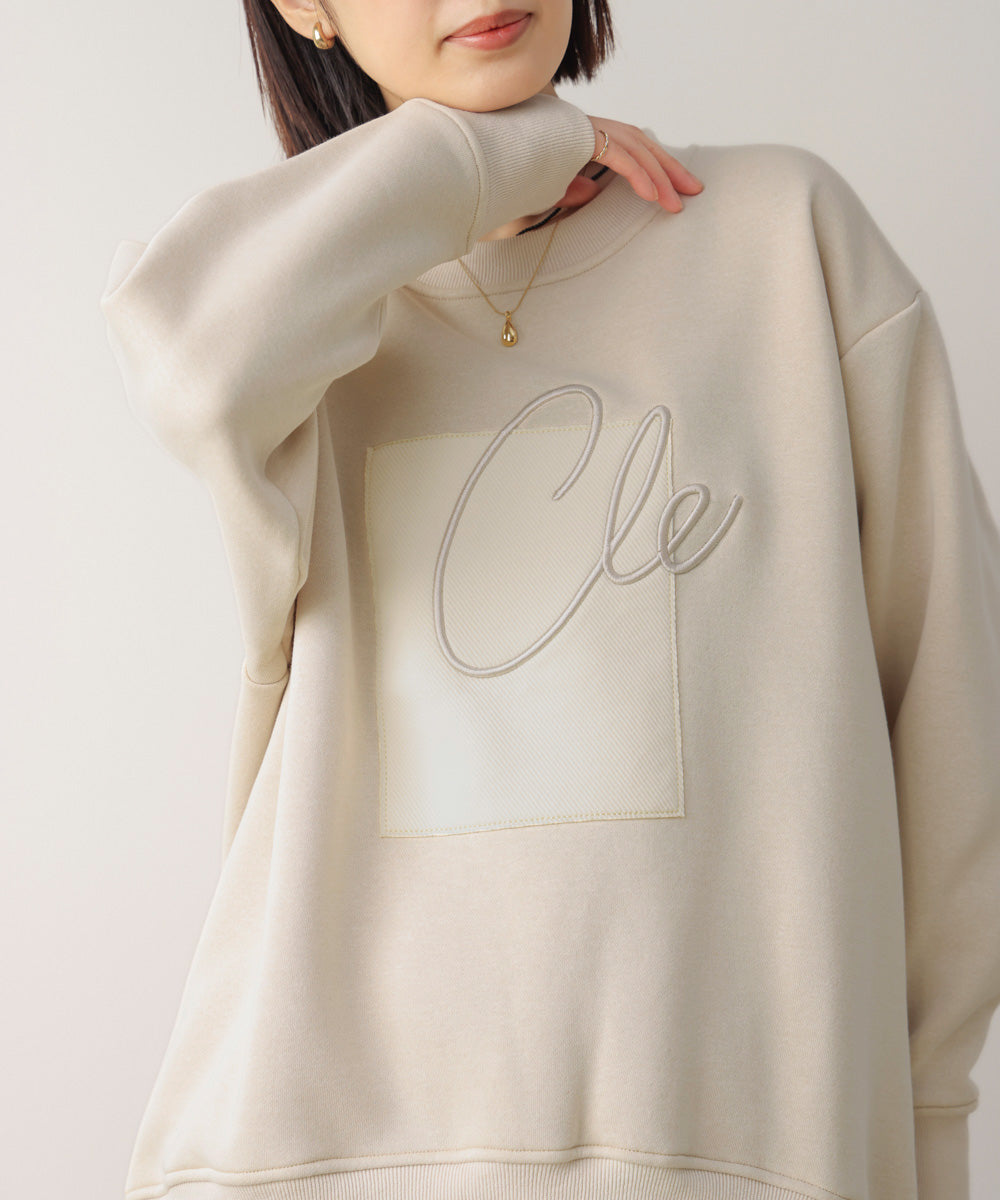 裏起毛アイコンロゴプルオーバー