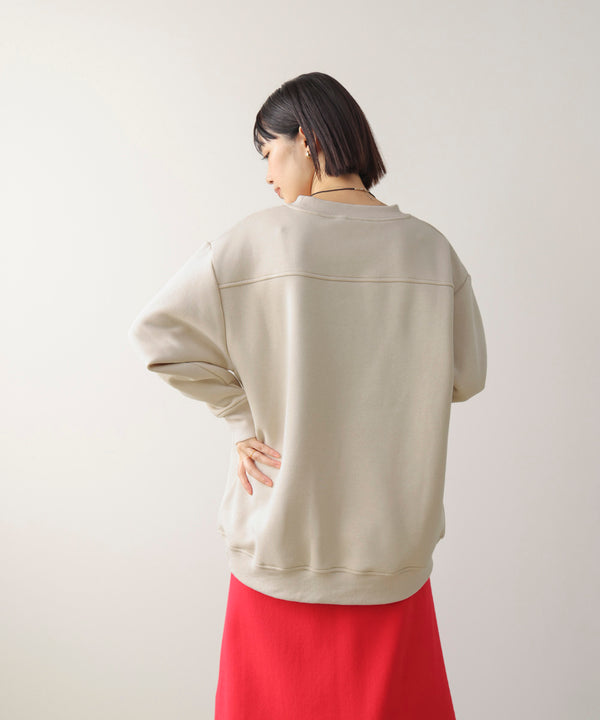 裏起毛アイロンロゴプルオーバー