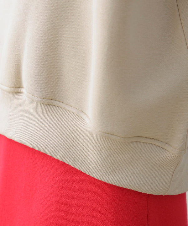 裏起毛アイロンロゴプルオーバー