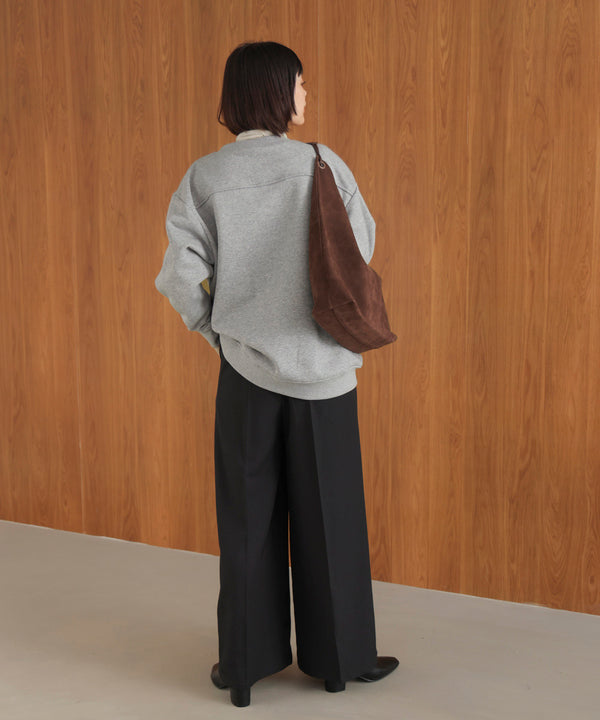 裏起毛アイロンロゴプルオーバー