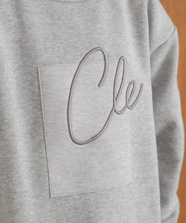 裏起毛アイロンロゴプルオーバー