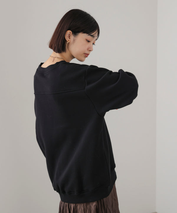 裏起毛アイロンロゴプルオーバー