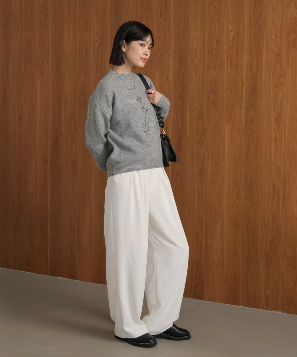 レディーモチーフニットプルオーバー