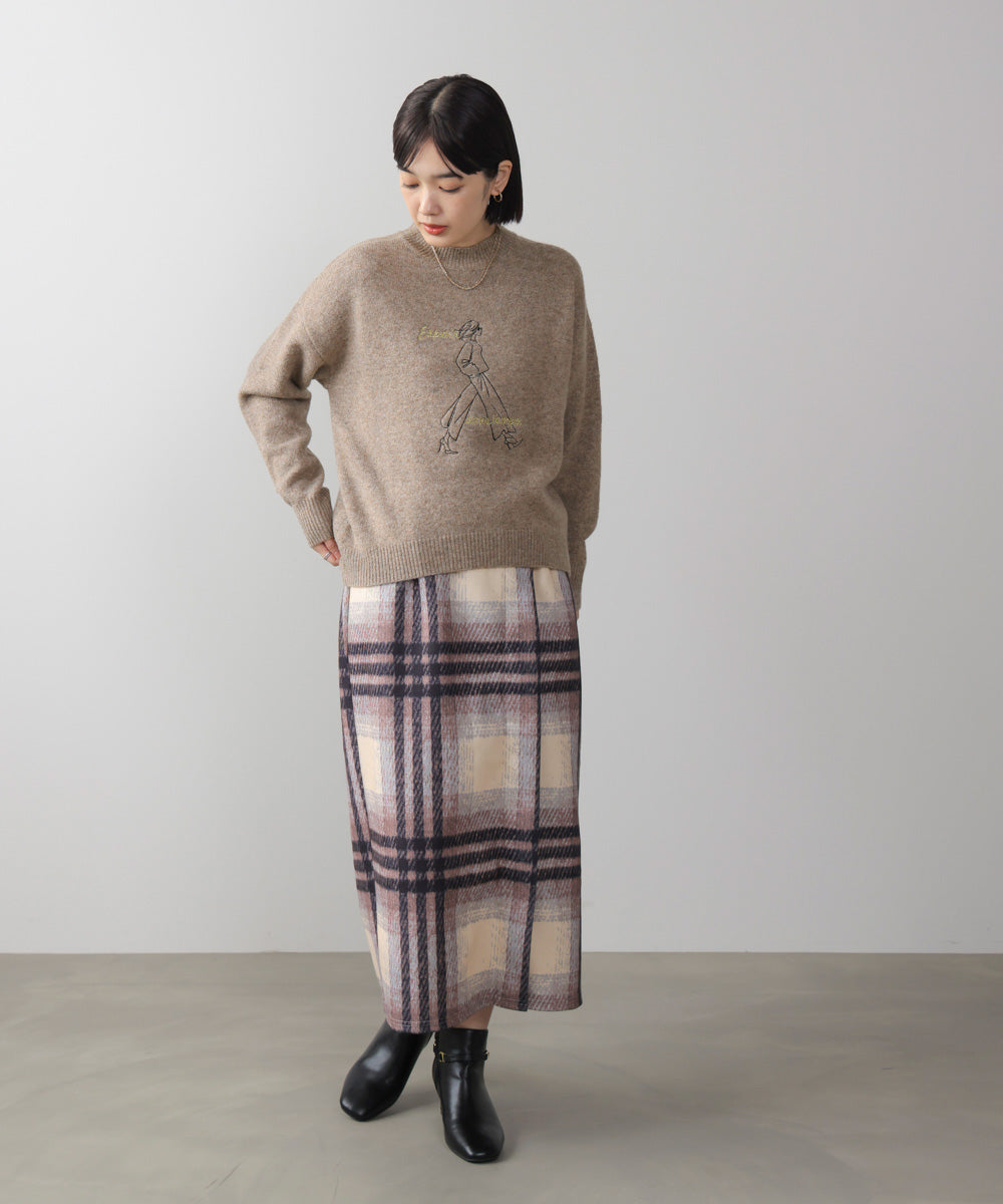 レディーモチーフニットプルオーバー