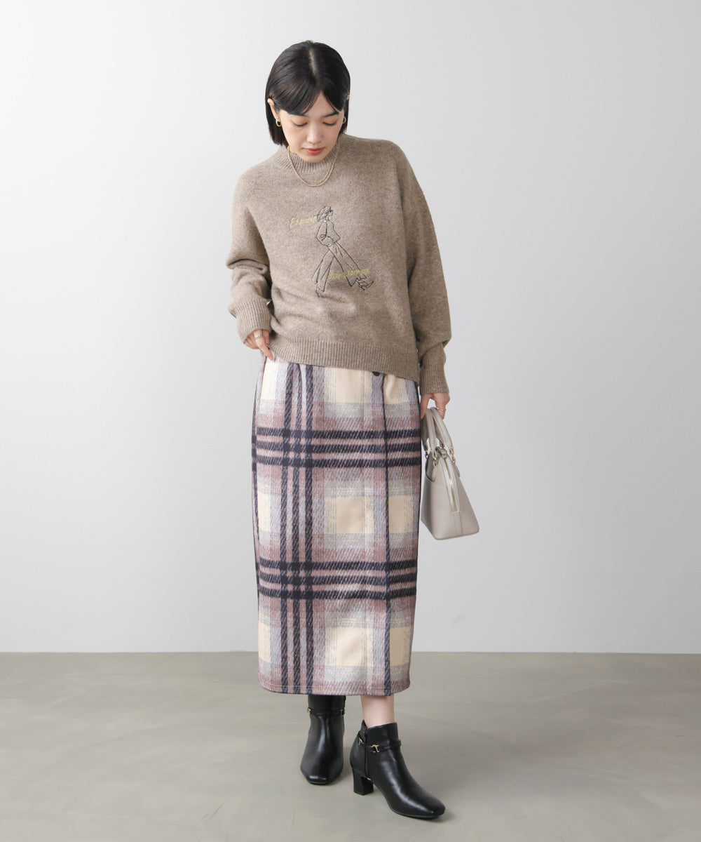 レディーモチーフニットプルオーバー