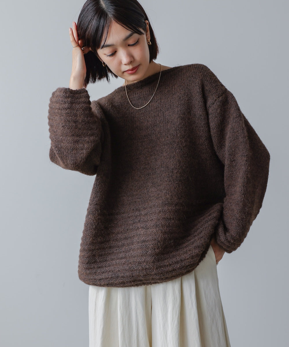 立体ボーダーニット［10/31発送予定］