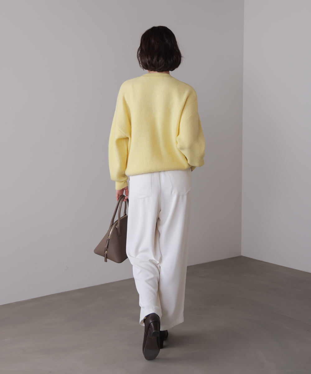 チュール刺繍ロゴニット