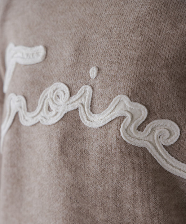 チュール刺繍ロゴニット