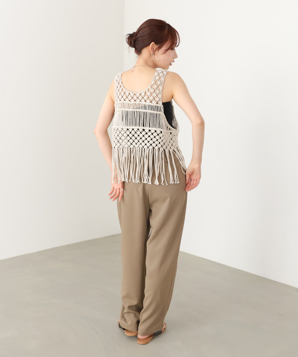 マクラメベスト