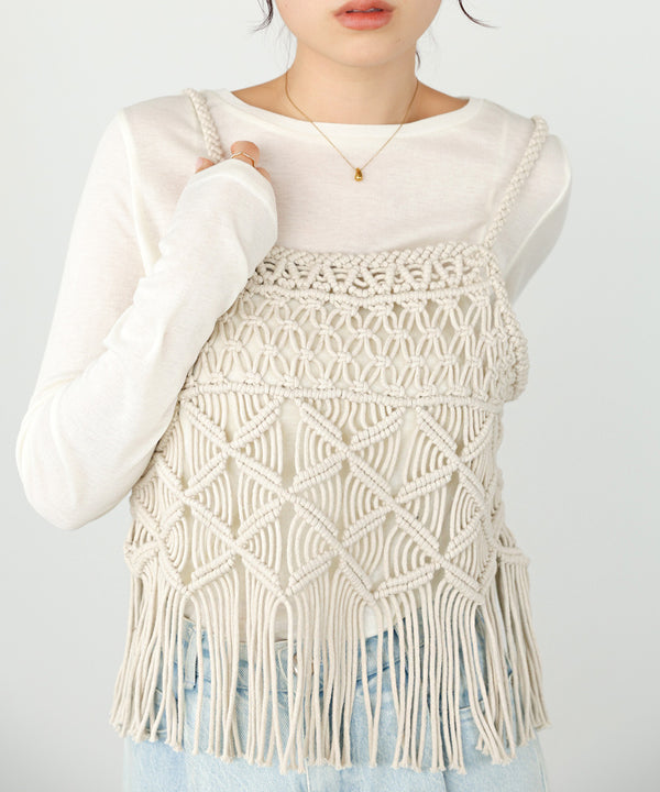 マクラメベスト