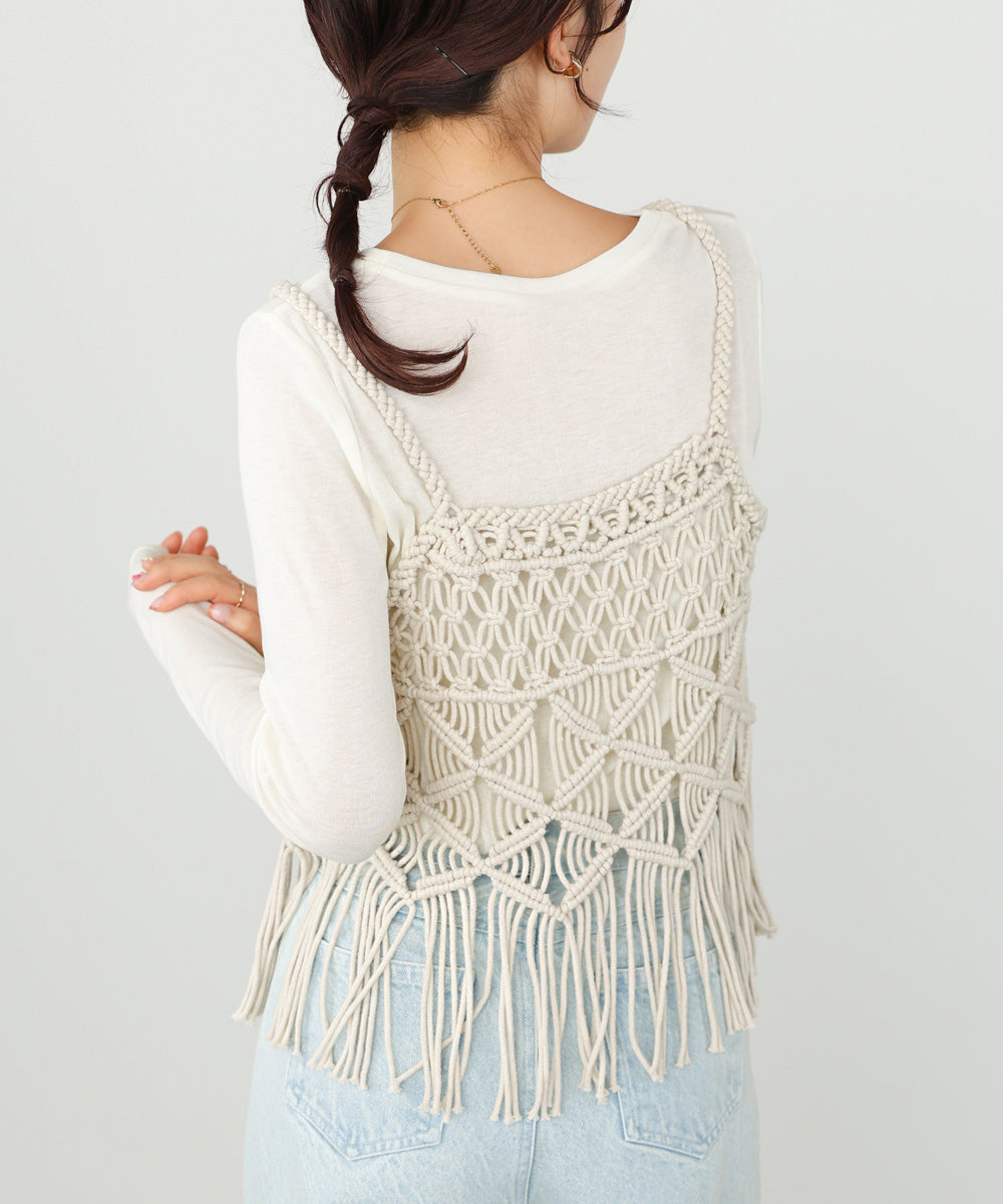 マクラメベスト