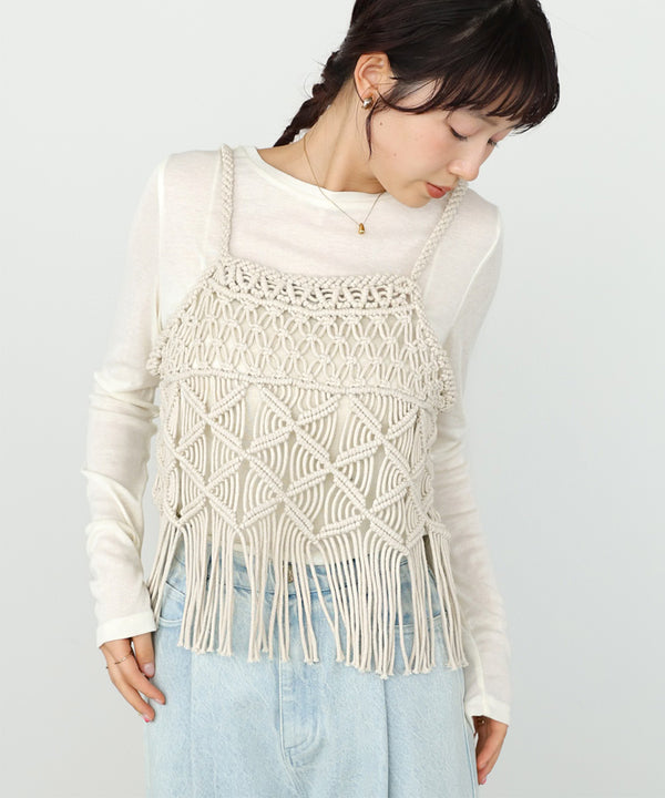 マクラメベスト