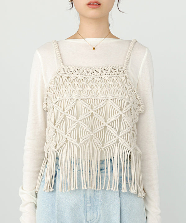 マクラメベスト