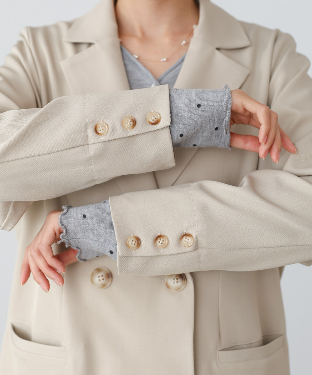 裾フリルダブルジャケット