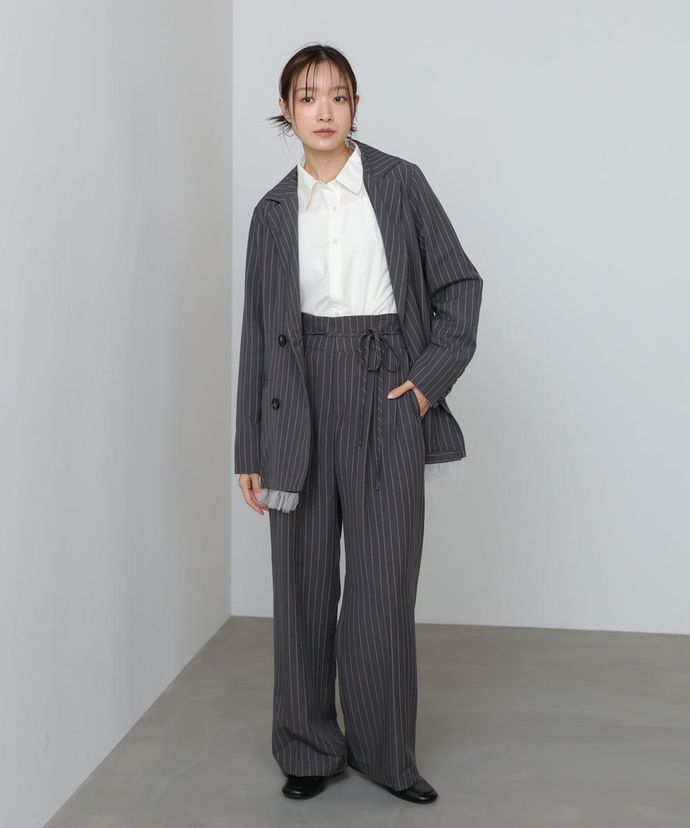 裾フリルダブルジャケット