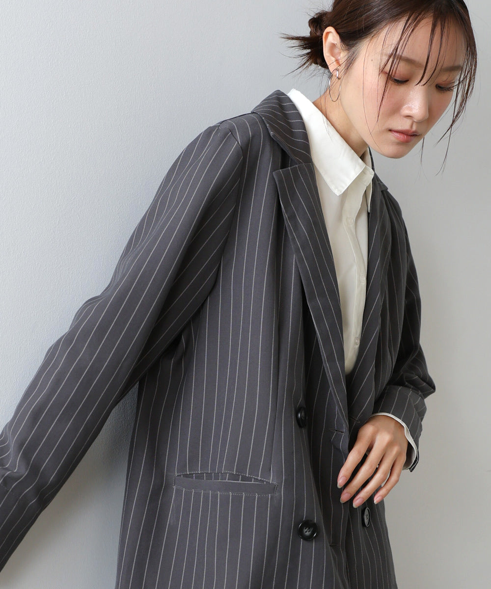 裾フリルダブルジャケット