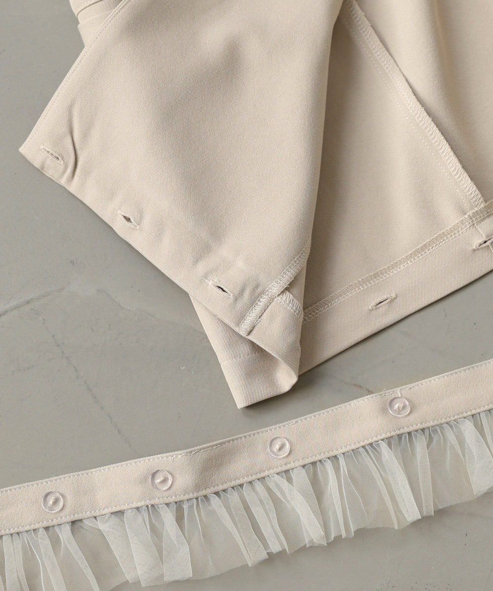 裾フリルダブルジャケット